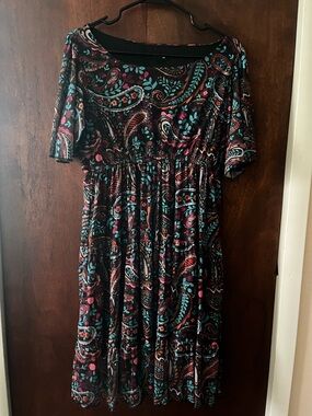 Sterling Kreek Painted Night Paisley Dress